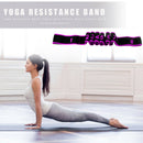 Yoga Resistance Band Indoor Gym Elastic Band Fitness Equipment (Rose Red)