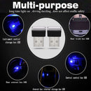 5Pcs Mini USB LED Light Blue Lamp For Car Atmosphere Lamp Bright Flexible fdas