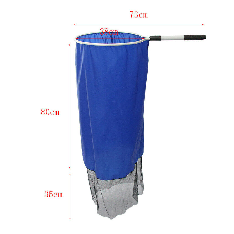 Aquarium Fish Net Pond Fishing Nets with Short Handle for Fish Tank, Blue