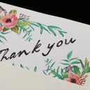 6 Sets Thank You Cards Floral Flower with Envelopes Invitation Card