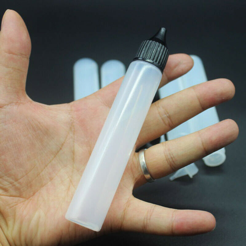 30ml Smoke oil Bottle Needle Precision Tip Bottles Empty Bottles 5Pcs E2U1