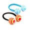 Striped Ball Elastic Rope  Hair Ties Ponytail Holder Head Band Hairbands SEA Gw