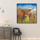 5D DIY Diamond Painting Kits Cow Full Round Drill Handicrafts Art (B2290)