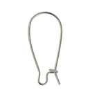 100pcs Brass Metal Kidney Earring Hook Ear Wire For Jewelry Making Findings