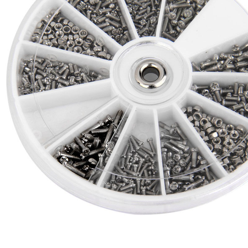 600Pcs Stainless Steel Bolts With Electronics Hex Nuts Screw Assortment Kit set
