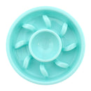 3x Pet Dog Puppy Food Slow Feeder Pet Cat Anti-Gulping Bowls Green For Dogs