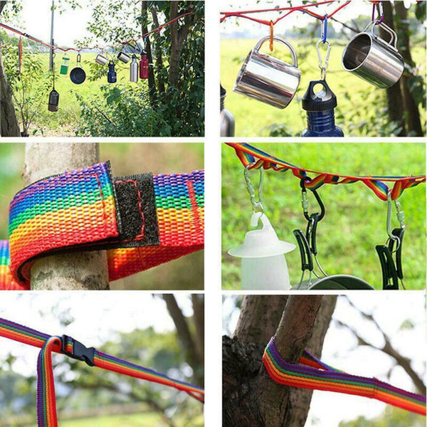 1*Rope Cord Outdoor Camping Hiking Accessories Colorful Tent Lanyard Tent