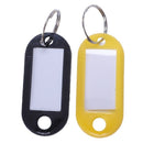 30 X Coloured Plastic Key Fobs Luggage ID Tags Labels Key rings with Name