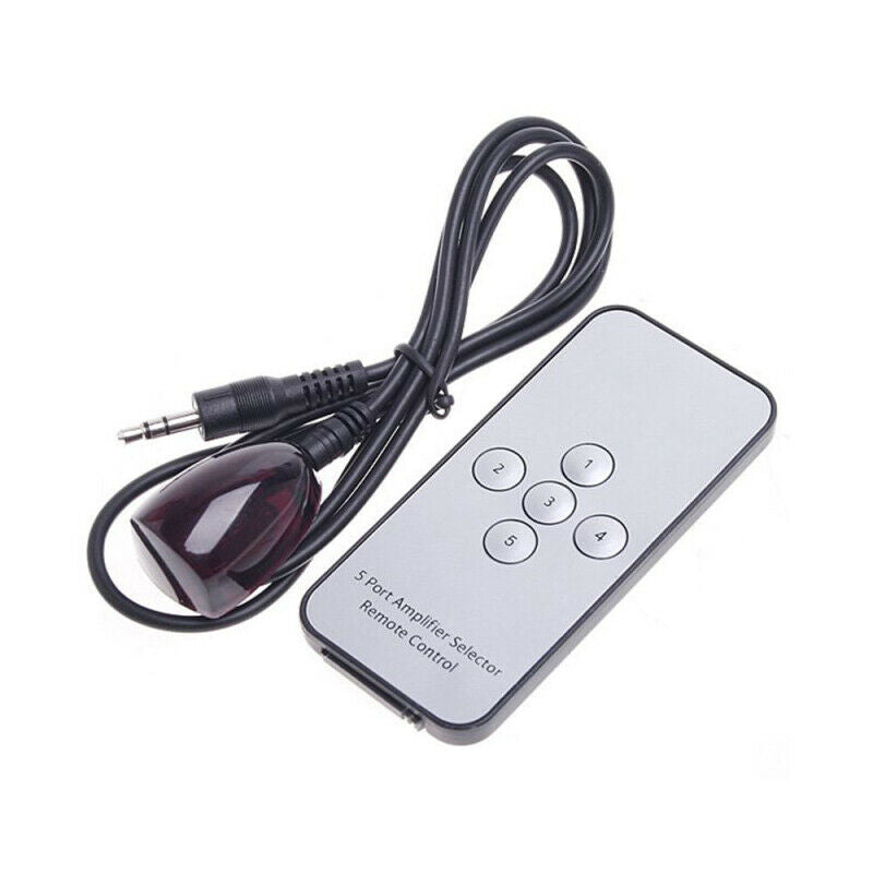 5 PORT HDMI Splitter Switch Selector Switcher Hub+Remote 1080p For HDTV P HQM