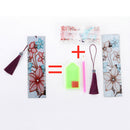 6X Leather Bookmark Tassels Handmade DIY Diamond Painting Bookmarks with Charms