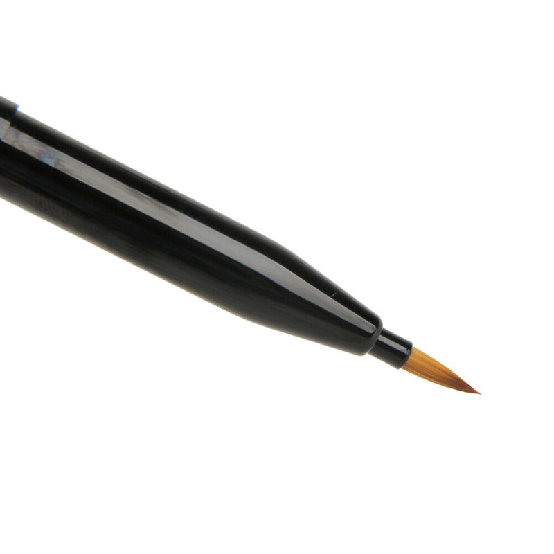 Stylish Black Lip Brush Double-ended Makeup Eyebrow Brush Groomer Tool