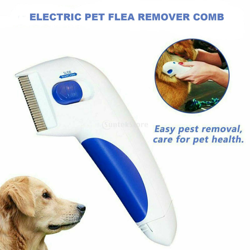 Pets Comb Brush Electric Dog Anti Flea Comb Head Lice Pets Cat Flea Control