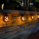 LED Solar String Light Outdoor Waterproof Flame Hanging Global Fairy Lamp