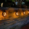 LED Solar String Light Outdoor Waterproof Flame Hanging Global Fairy Lamp