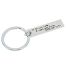 Drive safe I need you here with me keyring kychain couple family love key cha BX