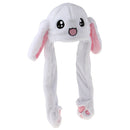 Bunny Head Hat Ears Moving Cute Super Soft Plush Animal Hat Gift for Children &