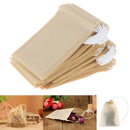 100X Empty Paper Tea Bags Filter Drawstring Teabags for Herb Loose Tea-PNBX