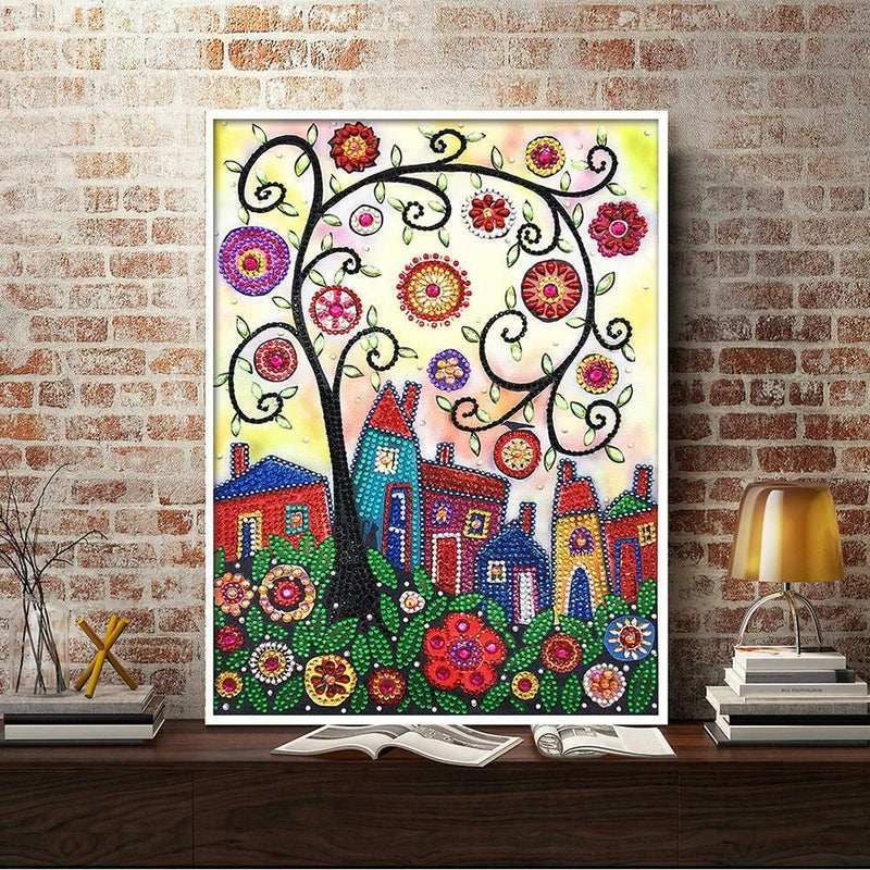 5D DIY Special Shaped Diamond Painting Tree Cross Stitch Mosaic Craft Kits