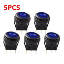 5X 12V 20A Waterproof Round On/Off Rocker Switch Car Auto Boat SPST Mari ZMS