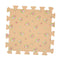 9 Pieces Interlocking Foam Mat Floor Tiles Kids Play Mats Peach Flower