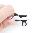 2PCS Microphone Lapel Tie Clip for Lapel Lavalier Mic Black LJ