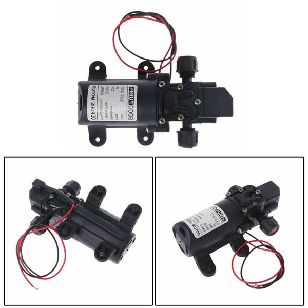 12V DC 130PSI 6L/Min 70W Water High Pressure Diaphragm Self Priming Pump