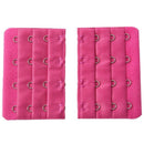 2 Pcs Ladies 3 x 4 Hook Bra Extenders Strap Extention - Purple U4M1