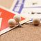 130pcs Round Wood Decorative Push Pins, Wood Head and Steel Needle Point Th