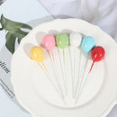 6pcs/lot Balloon Cake Topper Happy Birthday Cake Topper Wedding Party Deorat Hn