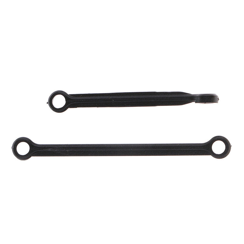 2x Black Steering Tie Rods Servo Link Linkage Accs for 1/10 RC WLtoys Cars