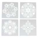 36pcs Craft Dotting Tool Pottery Embossing DIY Painting Stencil Clay Mandala Kw