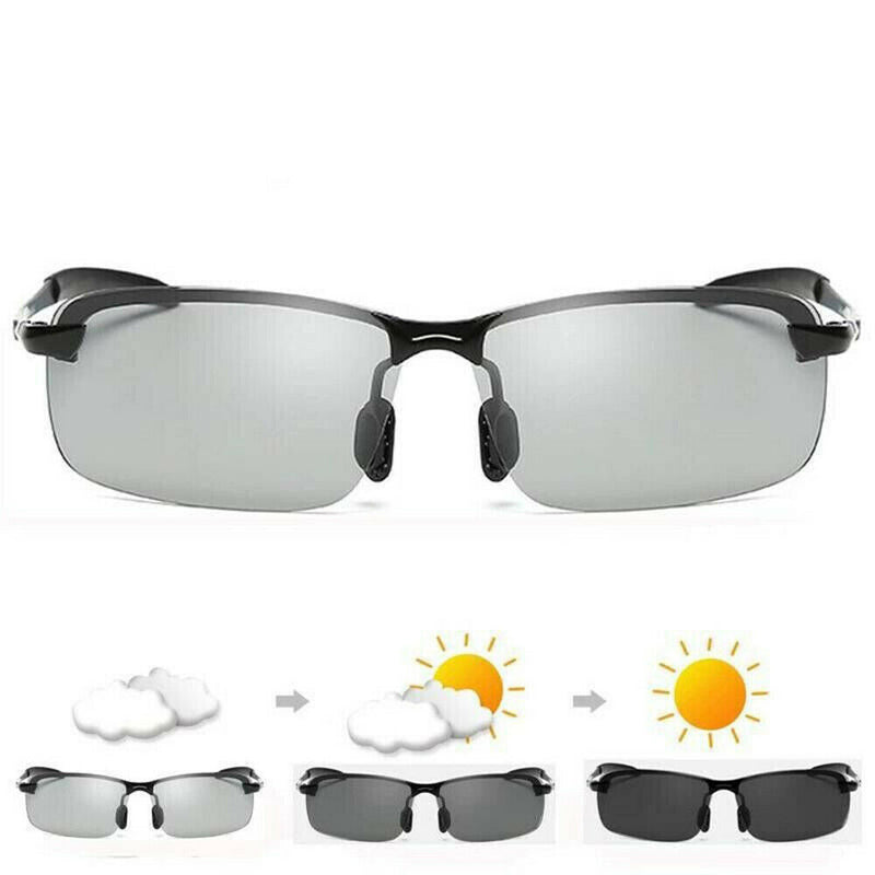 Photochromic Sunglasses Men Polarized Eyewear Transition Lens Driving Glasses UK