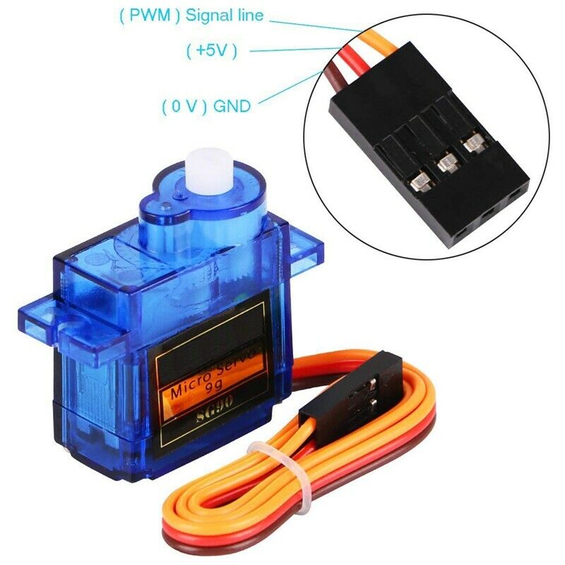 SG90 Mini Servo Motor 9G Servo with 120Pcs Multicolored Dupont Wire 40Pin M W4J2