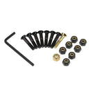 8pcs Replacement Skateboard Truck Hardware Set Longboard Flat Head Screws Bolts