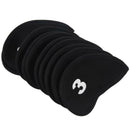 Set of 10 Golf Iron Head Cover Neoprene Club Wedge Protective Headcovers Bl Y6U6