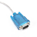 1.5m USB to RS232 Serial 9 Pin DB9 Cable Port Female Adapter Converter Blue AME