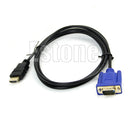 1.8M 6FT HDMI To VGA Cable Video Adapter For HDTV PC Laptop New