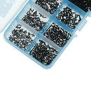 1000Pcs/set M1 M1.2 M1.4 M1.7 mix PA head micro screws round head3CM&