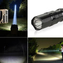 1x 3W Police LED Flashlight Light Lamp Torch with Clip Clamp Electric Hand Torch