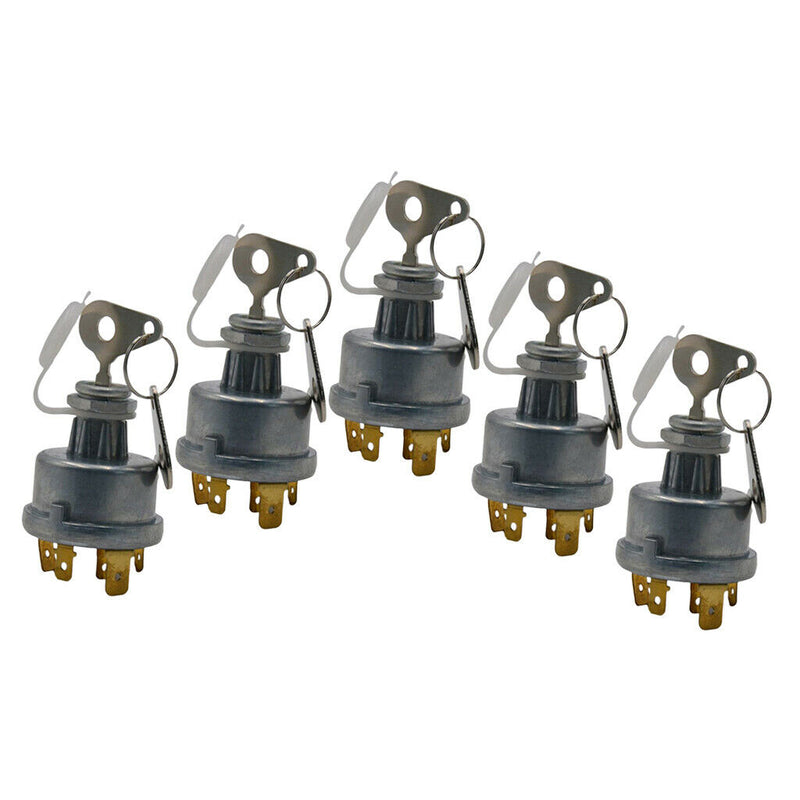 5x Metal Front Tractor Ignition Switch with 2 Key for Lucas 35670 128SA