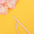 50Pcs Orange Wood Sticks for Nail Art Cuticle Pusher Remover Manicure To Ew