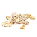5Pcs Feng Shui Pocket Toad Frogs Fortune Keychain Charm Bag Pendant Home DeSEAU