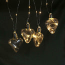 100 LED Copper Wire Battery Lights String Loving Heart-Shaped Bulb Lamp