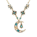 Women Cubic Zirconia Flower Long Adjustable Chain Pendant Sweater Necklace  X4T9