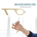 Door Opener Handle Key Keychain Press Elevator Hygiene No Touch Safety Tool