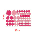 Set Kids Bedroom Home Self Adhesive Nursery Flowers Pattern Wall Stickers