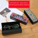 DIY Diamond Painting Leather Eye Glasses Storage Case Travel Sunglasses Box
