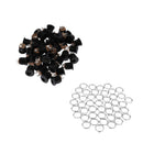 50PCS DC022 2.1x5.5mm Panel Mounting DC Power Jack Socket & Screw Nut