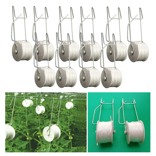 10x Garden Tomato Hooks Clamps For Planting