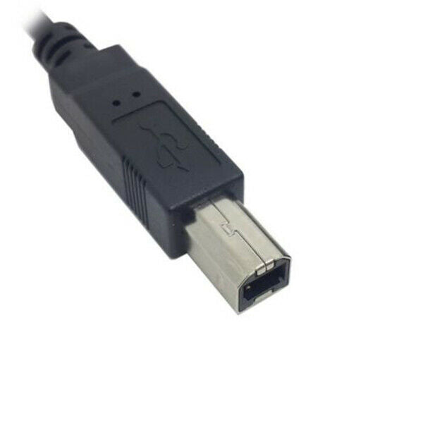 Left Angled 90D Micro-USB OTG to Standard USB B Type Printer Scanner HD Cab W7X6